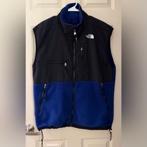 The North Face Men’s Denali Fleece Vest, Black/Blue, L